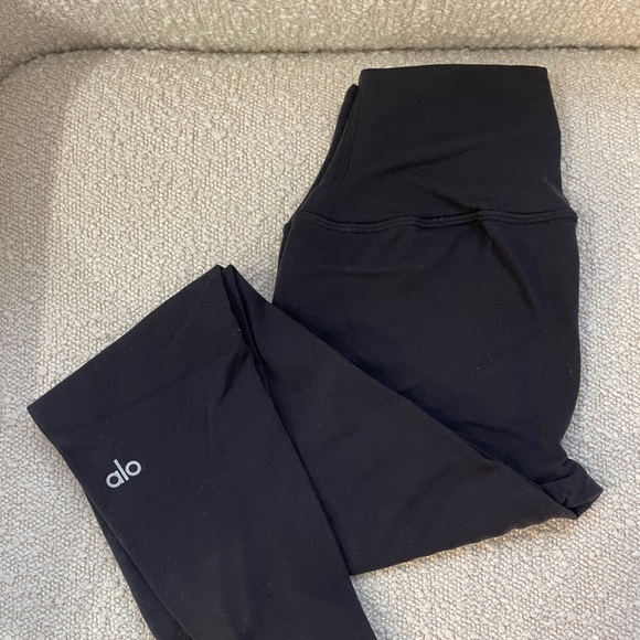 Alo Yoga 7/8 High-Waist Airbrush Legging Black - Picture 3 of 6